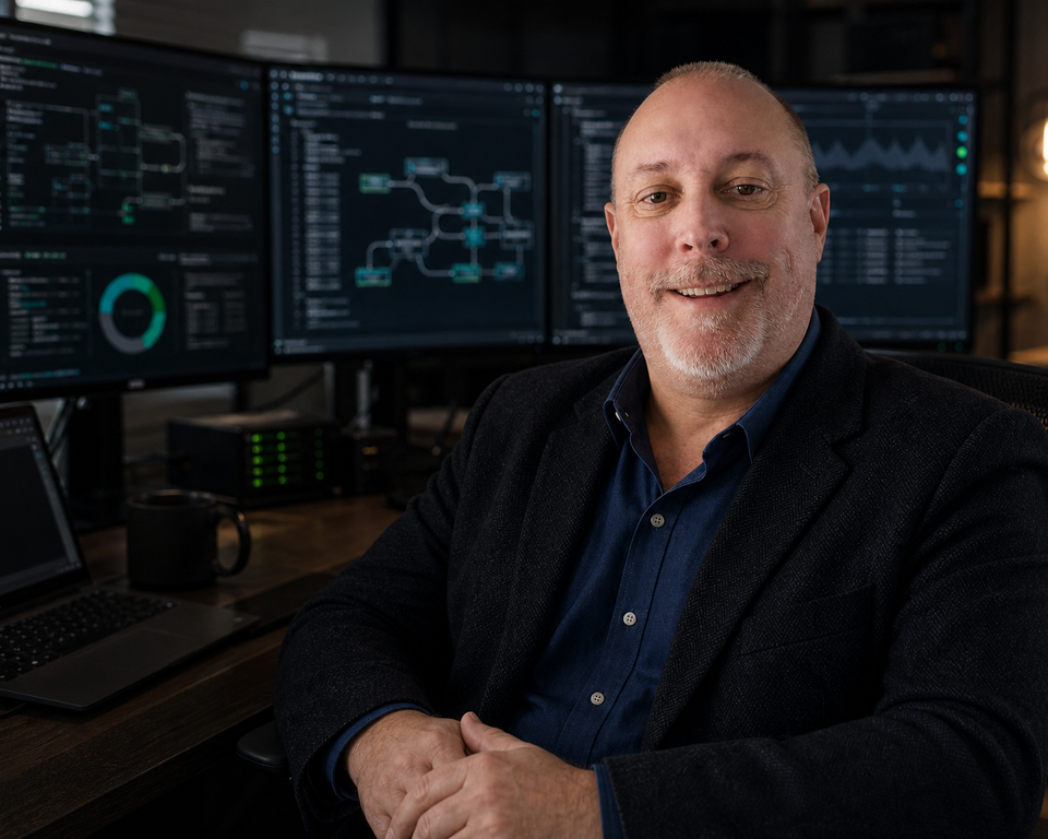 J. Scott Henderson at a technical workstation